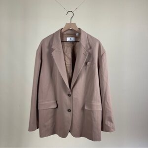 NWOT Babaton Agency Plus Size Wool Blend Blazer in Tan Academia Business Casual